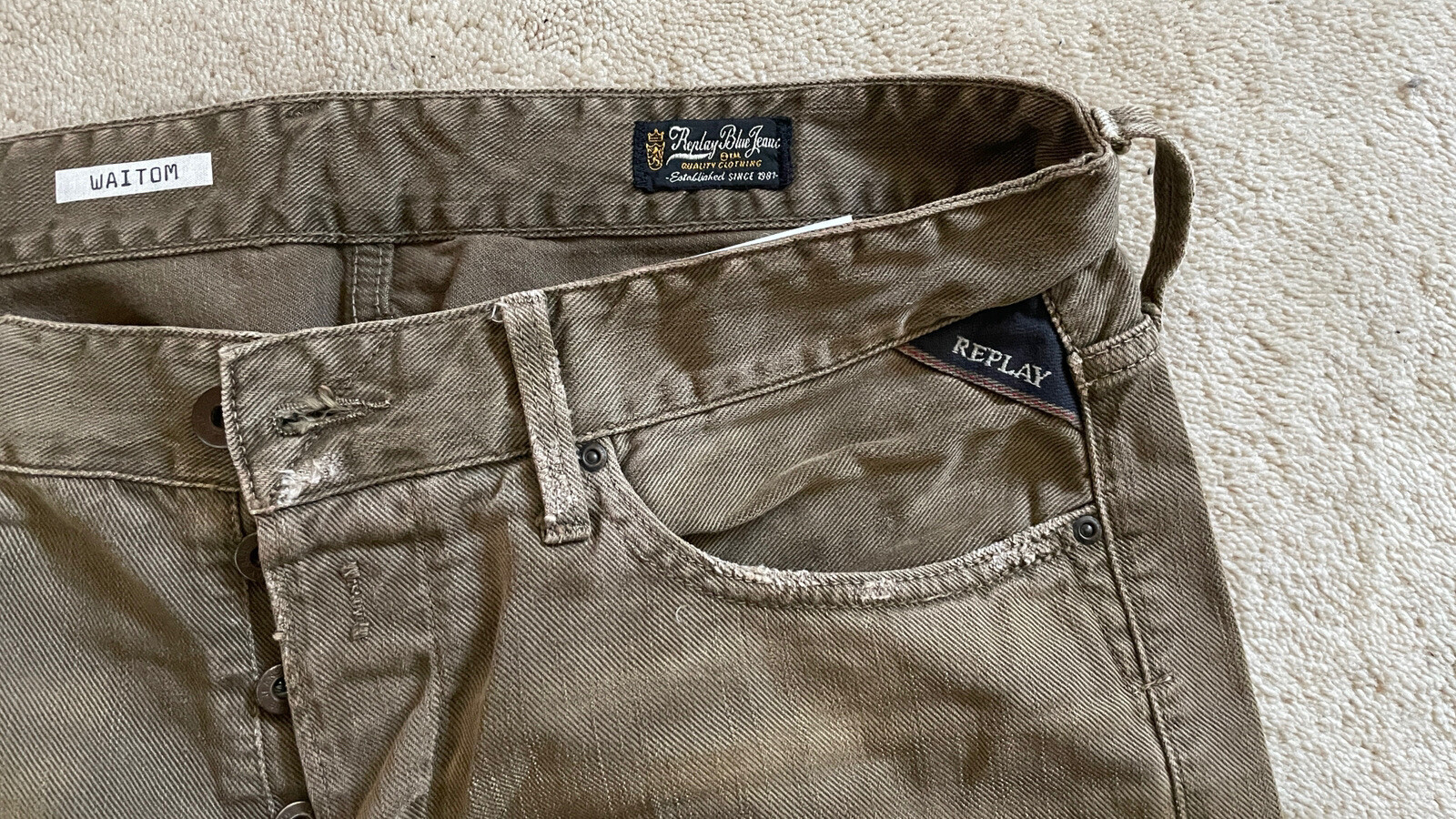 Джинсы Replay Waitom Jeans Regular 